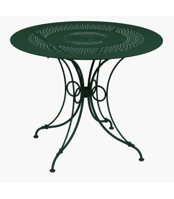 Table de jardin 1900 métal Diam 96 cm