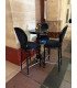 Mange debout en bois noir H 112 x Diam 65 cm