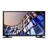 Black 43-inch TV on a white background