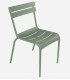Chaise empilable de jardin modèle Luxembourg vert cactus