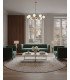Dan 3-seater sofa set and 2 green velvet armchairs