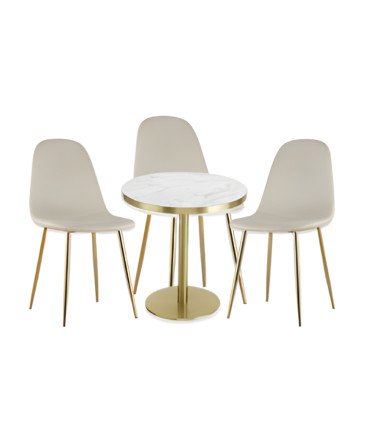 Rental package of chairs and side tables, furniture for trade fairs and car shows