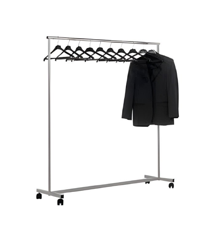 Rental of clothing rack 126 Events Adjustable chrome clothes rack for rent 126 Events