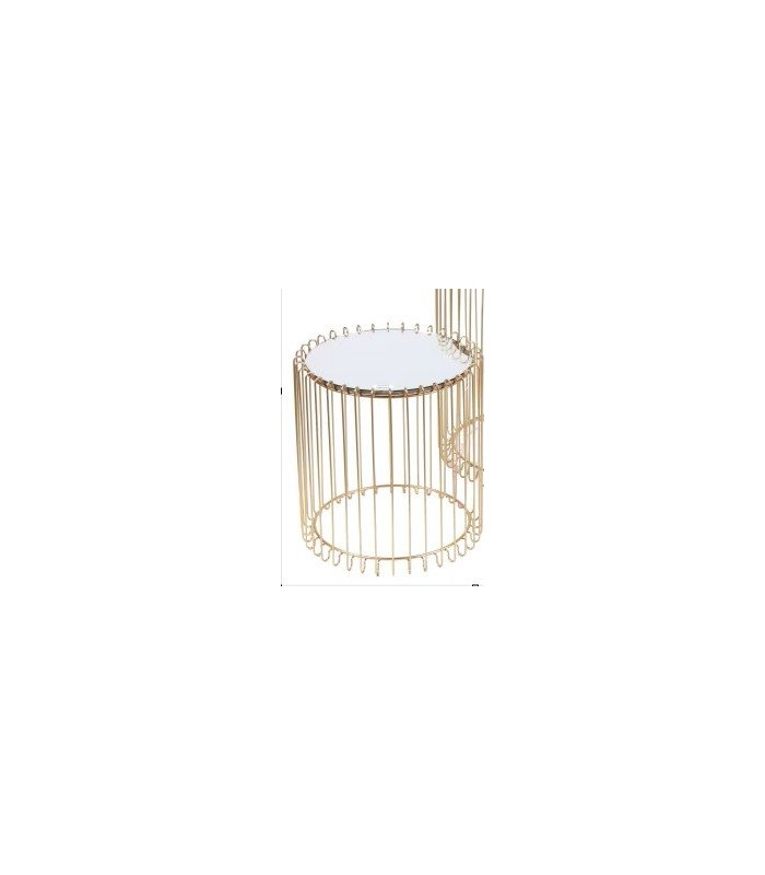 copy of Wired gold coffee table Diam 40 cm