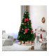 210 cm artificial Christmas tree with decorations installed in a living room for an elegant Christmas atmosphere