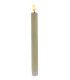 24.5 cm cream-colored LED candle made of real wax on a white background for indoor event decoration
