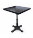 Black square bistro table