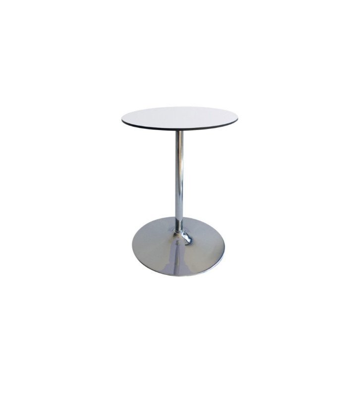Table guéridon plateau blanc 60 cm