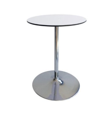 Table guéridon plateau blanc 60 cm