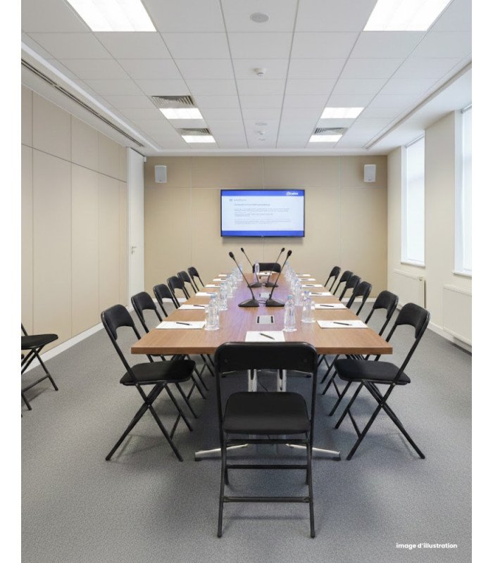 Pack 50 black folding chairs