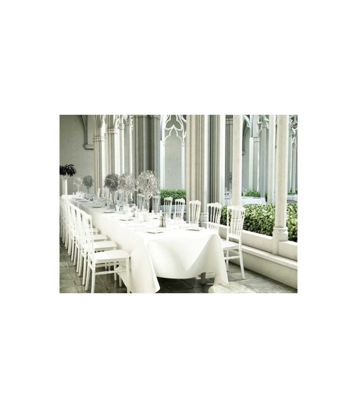 photo du Pack 100 chaises Napoléon blanches lors d'une reception