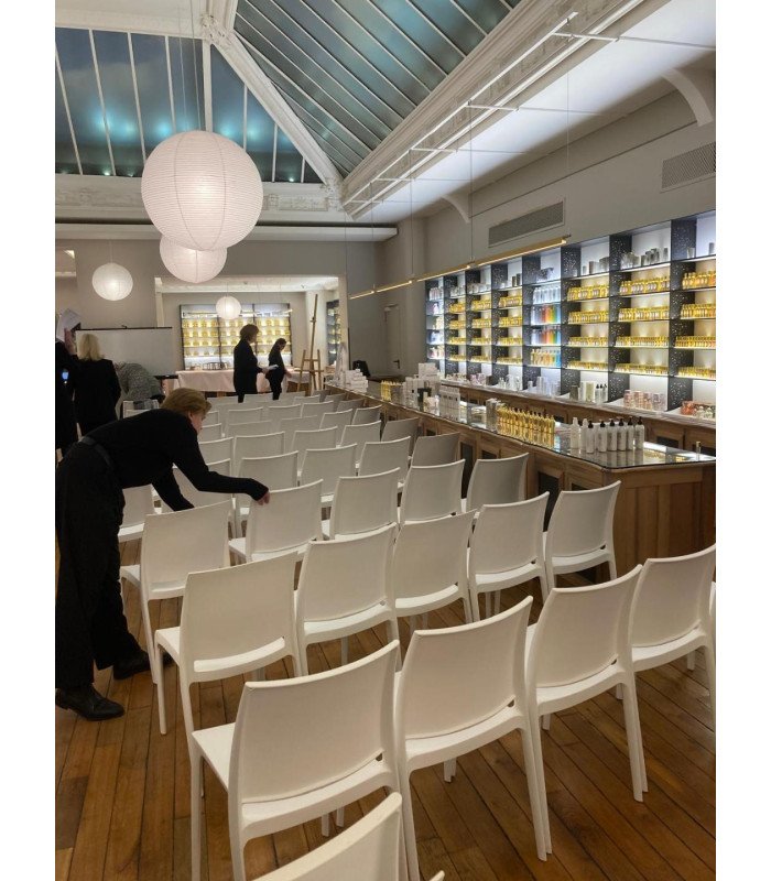 Trix white conference chair