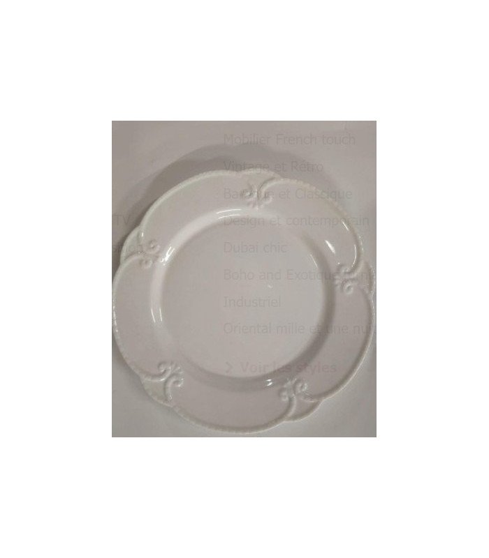 assiette en porcelaine en location par 126 Events