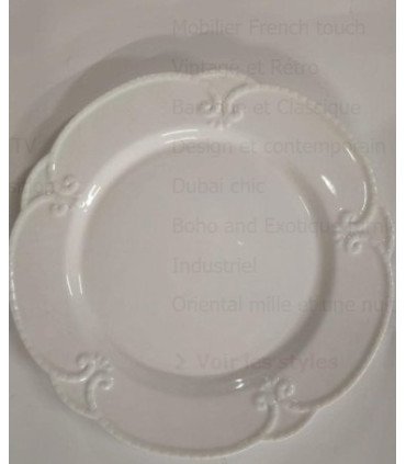 assiette en porcelaine en location par 126 Events