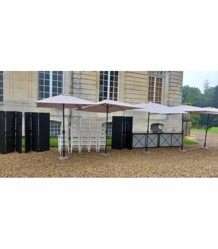 Parasol rectangulaire écru 3 x 2 m - Modèle Montmartre