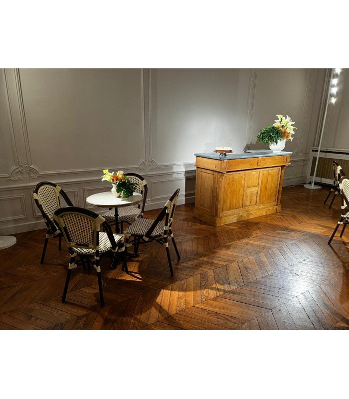 Chaise bistrot aspect rotin Modèle Marais