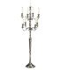 180 cm tall silver-plated 9-branch candlestick on a stand.