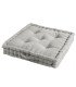 Light grey square floor cushion rental Paris