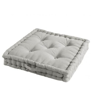 Location coussin de sol carré gris clair Paris