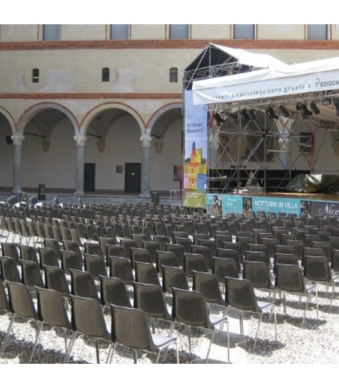 Black shell meeting chair rental