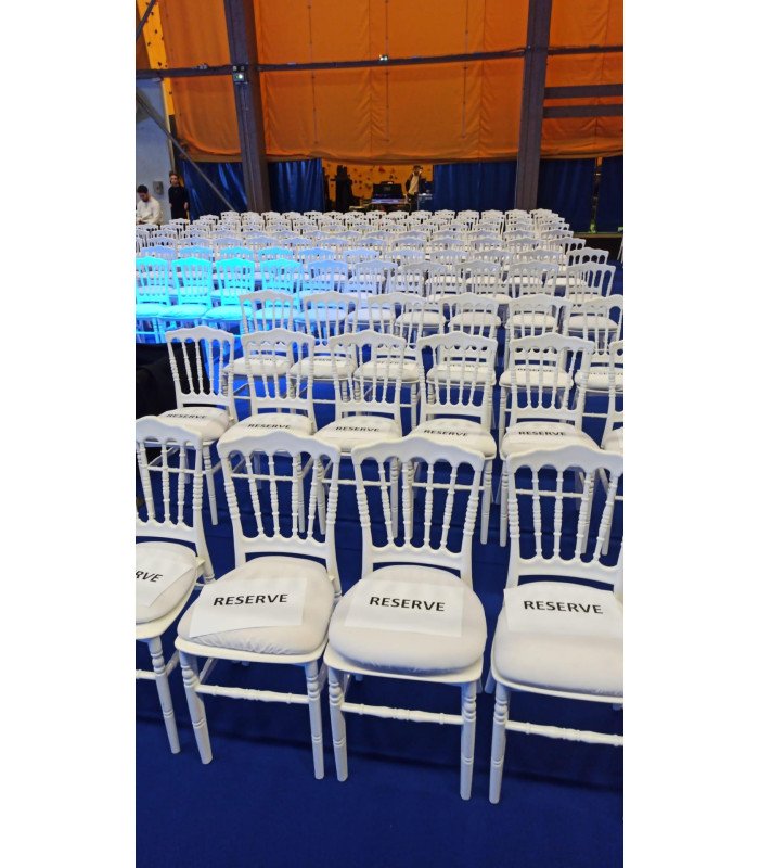 Pack 100 chaises Napoléon blanches