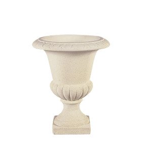 Vase Médicis en pierre Ø 42 x 51 cm sur fond blanc.