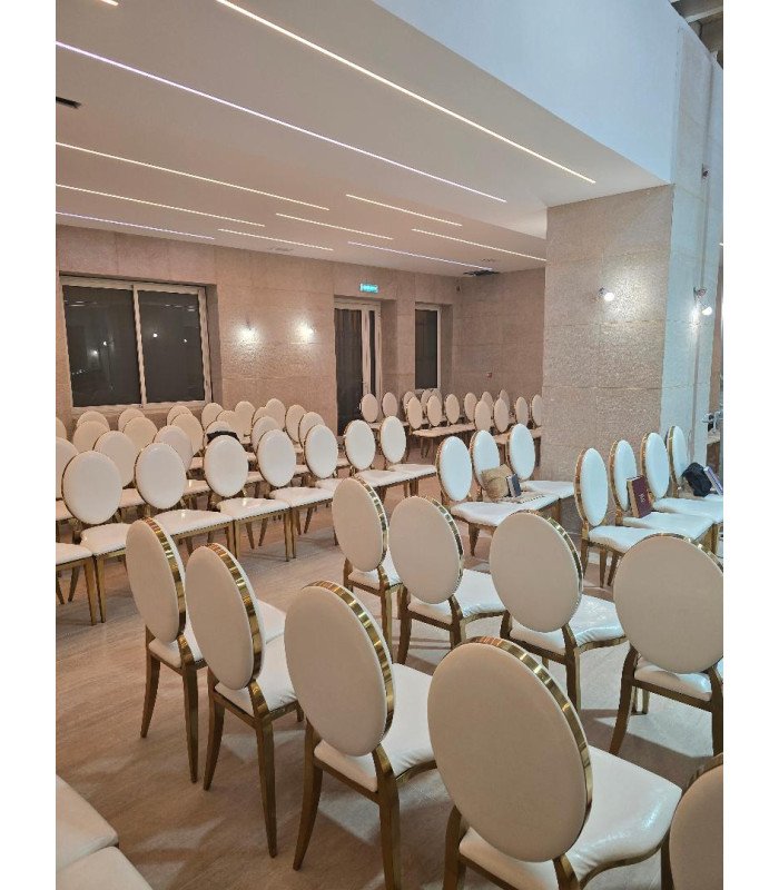 Gilded medallion chair new