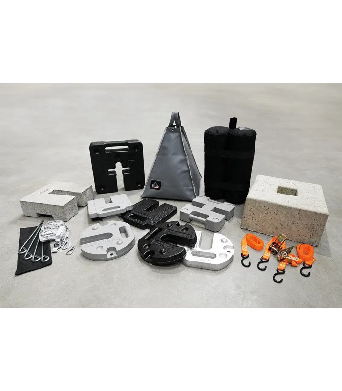 Black 3 x 3 m folding gazebo with door