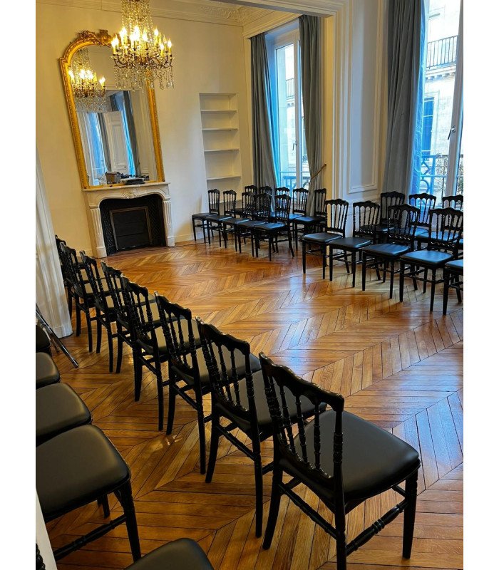 Chaise Napoléon III noire