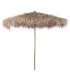 Adjustable bamboo parasol, 140 cm diameter, with a natural frame on a white background