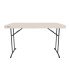 Table rectangulaire pliante 122 x 76 cm 4 personnes
