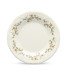 Assiette plate motif fleurs Ø 21 cm en céramique décor floral sur fond blanc
