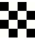 Black-and-white checkered vinyl flooring with a graphic pattern for events
