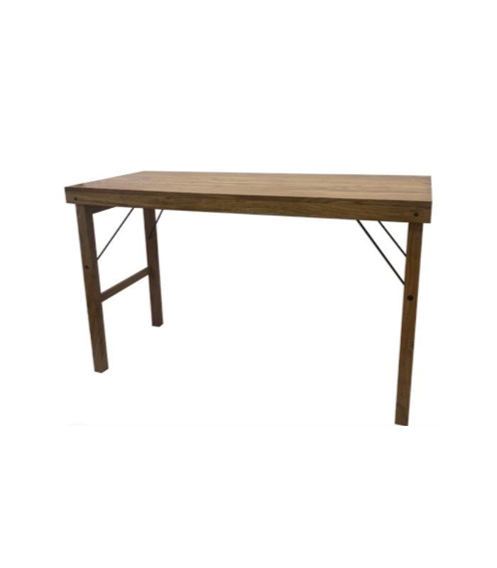 Table haute pliable en bois