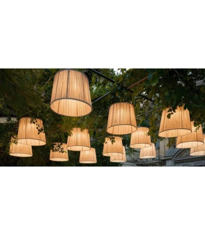 Suspension en bambou diam 39 cm x H 28