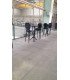 Chaise de bar velours noir médaillon assise 76 cm
