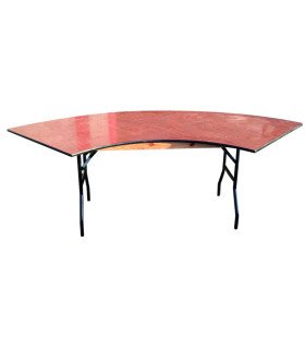 location table en forme de s vague pour mariage et réception