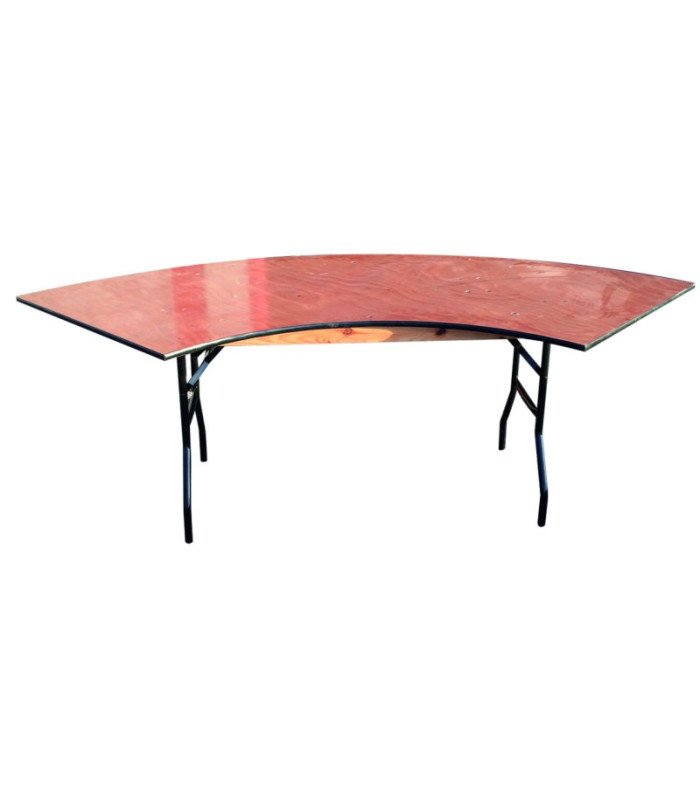 Luxury S-shaped wedding table rental