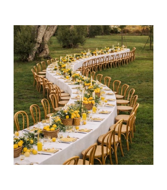 Luxury S-shaped wedding table rental