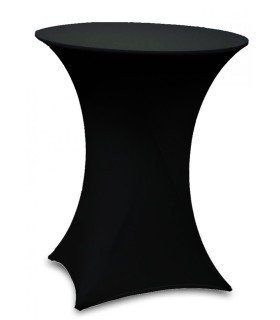black covered high table for rent