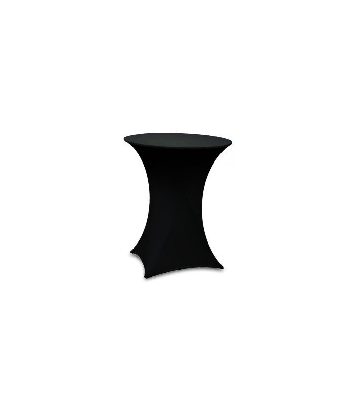 black covered high table for rent