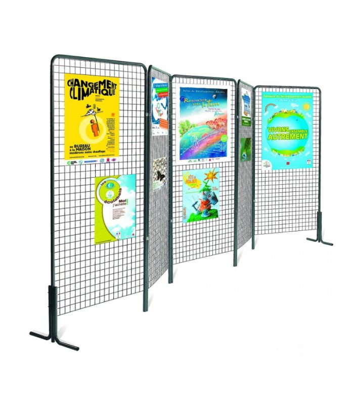 Grille d'exposition sur pieds 100 x 200 cm