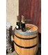 Aged wooden barrel