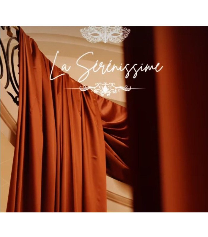 Rideaux de scène velours rouge 3m x 3m