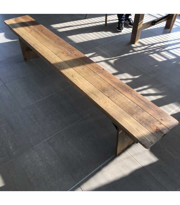 Folding wooden bench L 213 cm