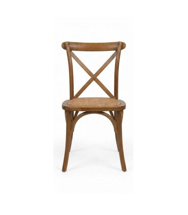 location chaise dos croisée en bois chêne moyen