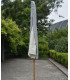 Parasol beige déperlant Diam 3 m socle inclus