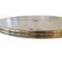 Marbled tray with gold brass trim