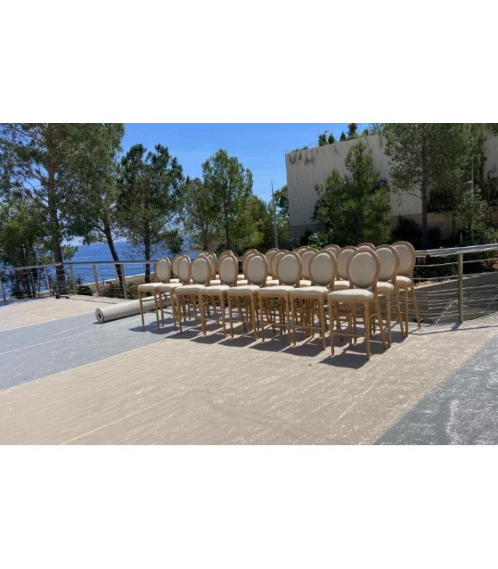 Location Chaise médaillon cérusée Versailles