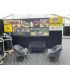 Black velvet bench seat for rent Erika 2-seater lounge bench